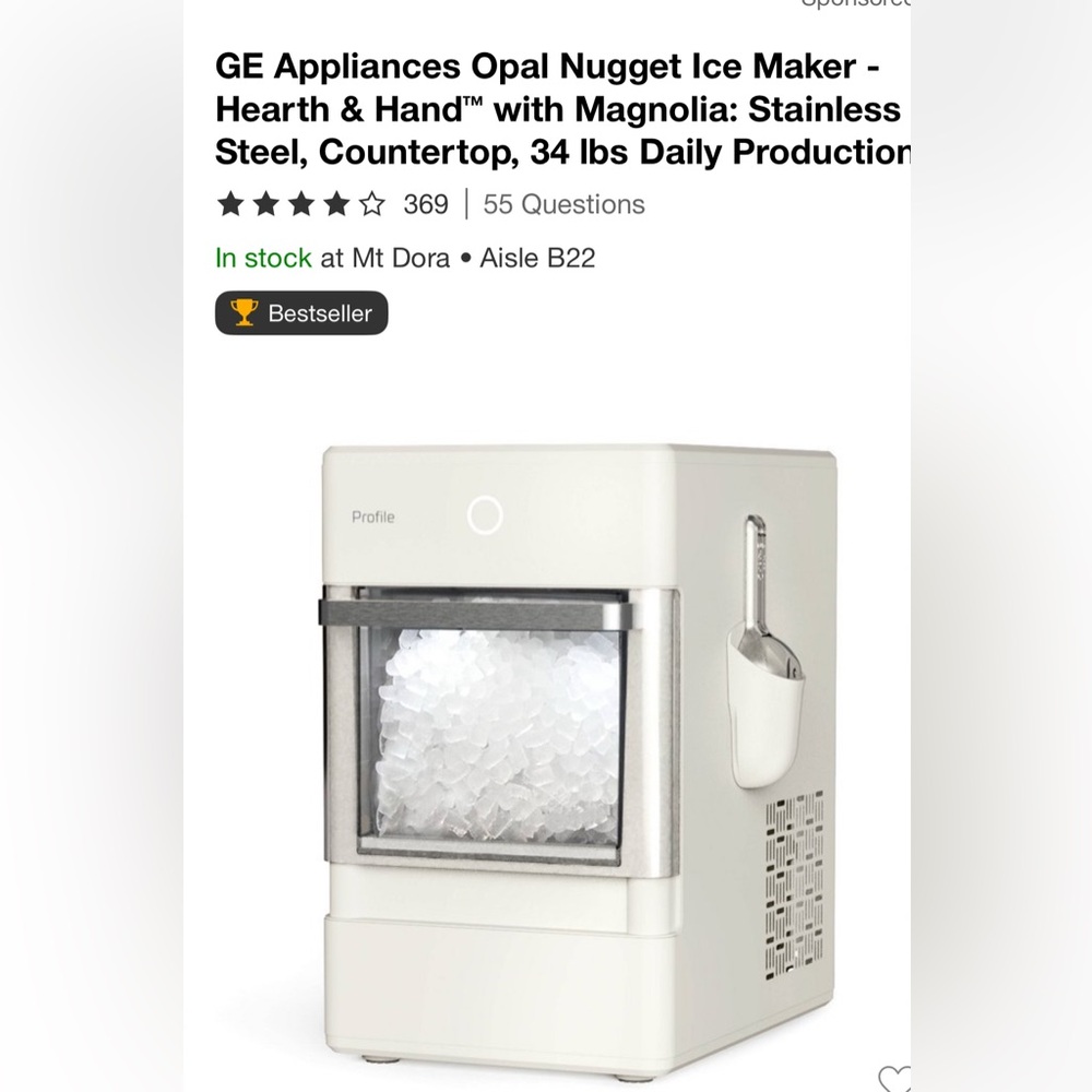 GE Appliances Opal Nugget Ice Maker